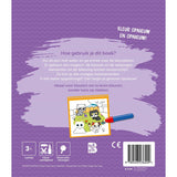 Kleuren met water babydieren