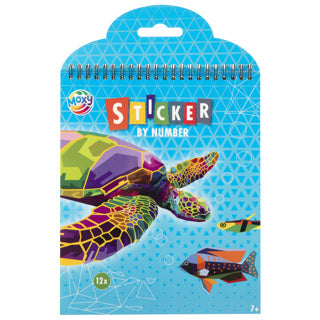 Stickeren op nummer dieren