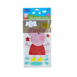 Peppa pig raamstickers gel 2 assorti
