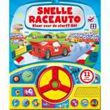 Boek geluidenboek snelle raceauto
