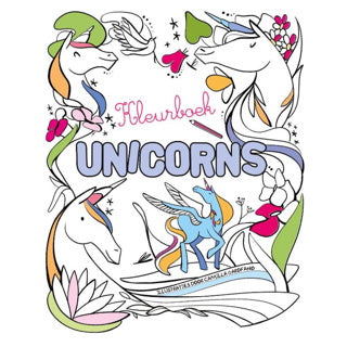 Boek kleurenboek unicorns