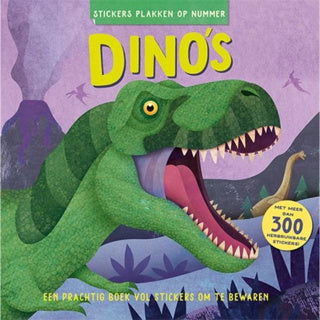 Boekstickers op aantal dino's