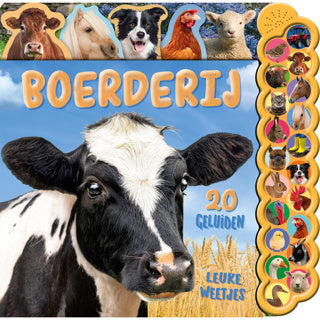 Boek geluidenboek boerderij