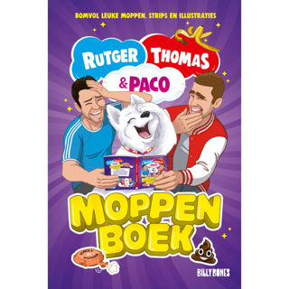 Boek moppenboek rutger, thomas en paco