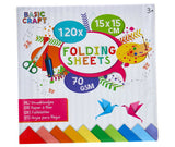 Creative craft group vouwblaadjes 15x15 cm 120 stuks