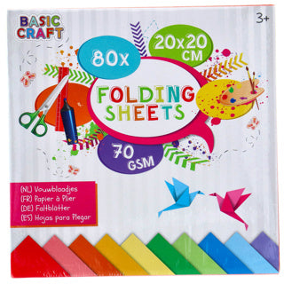 Creative craft group vouwblaadjes 20x20cm, 80st.