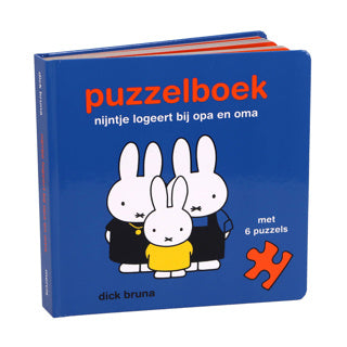 Nijntje boek puzzel, logeert bij opa en oma
