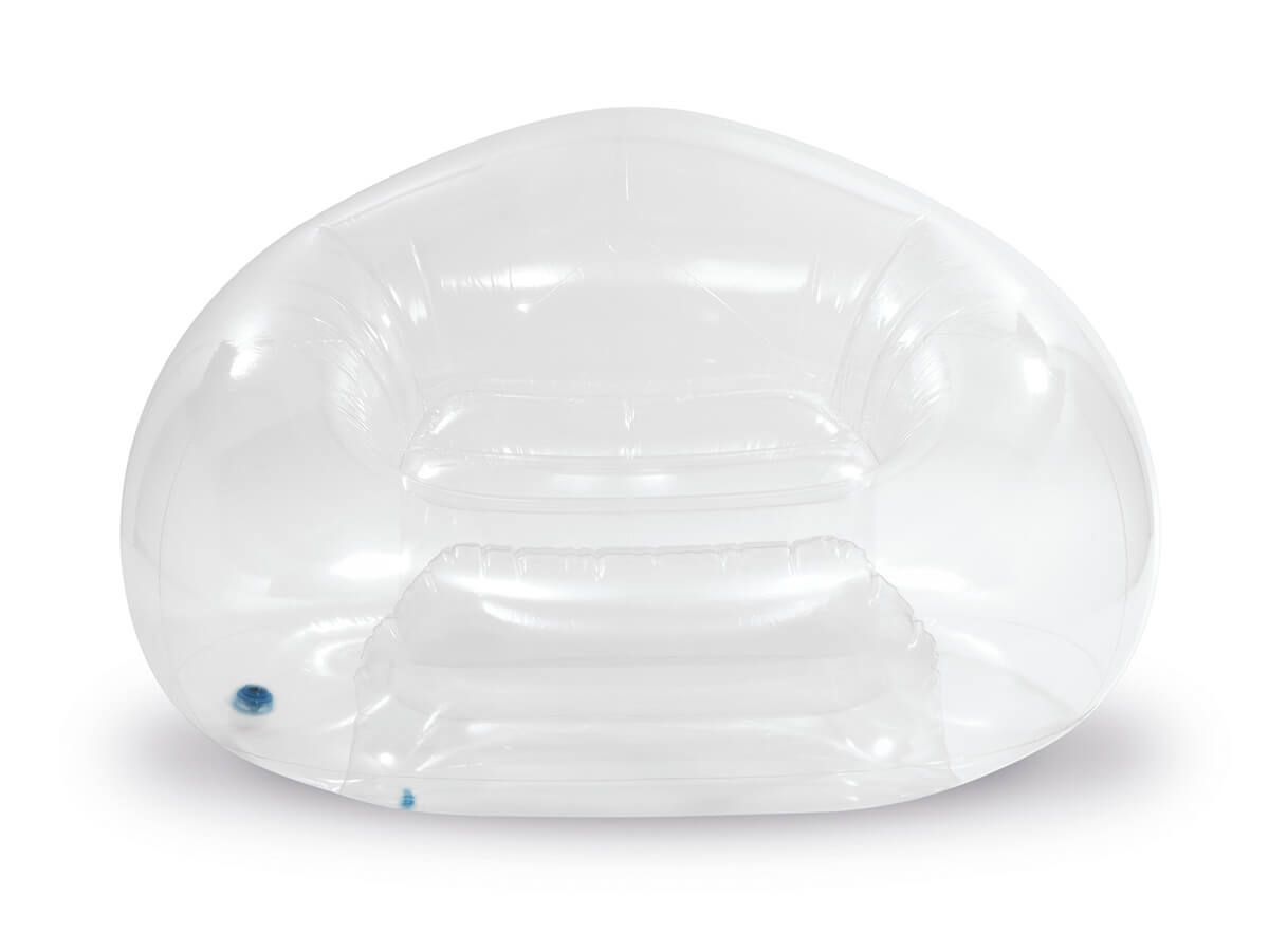 Intex Beanless Bag opblaasstoel transparant