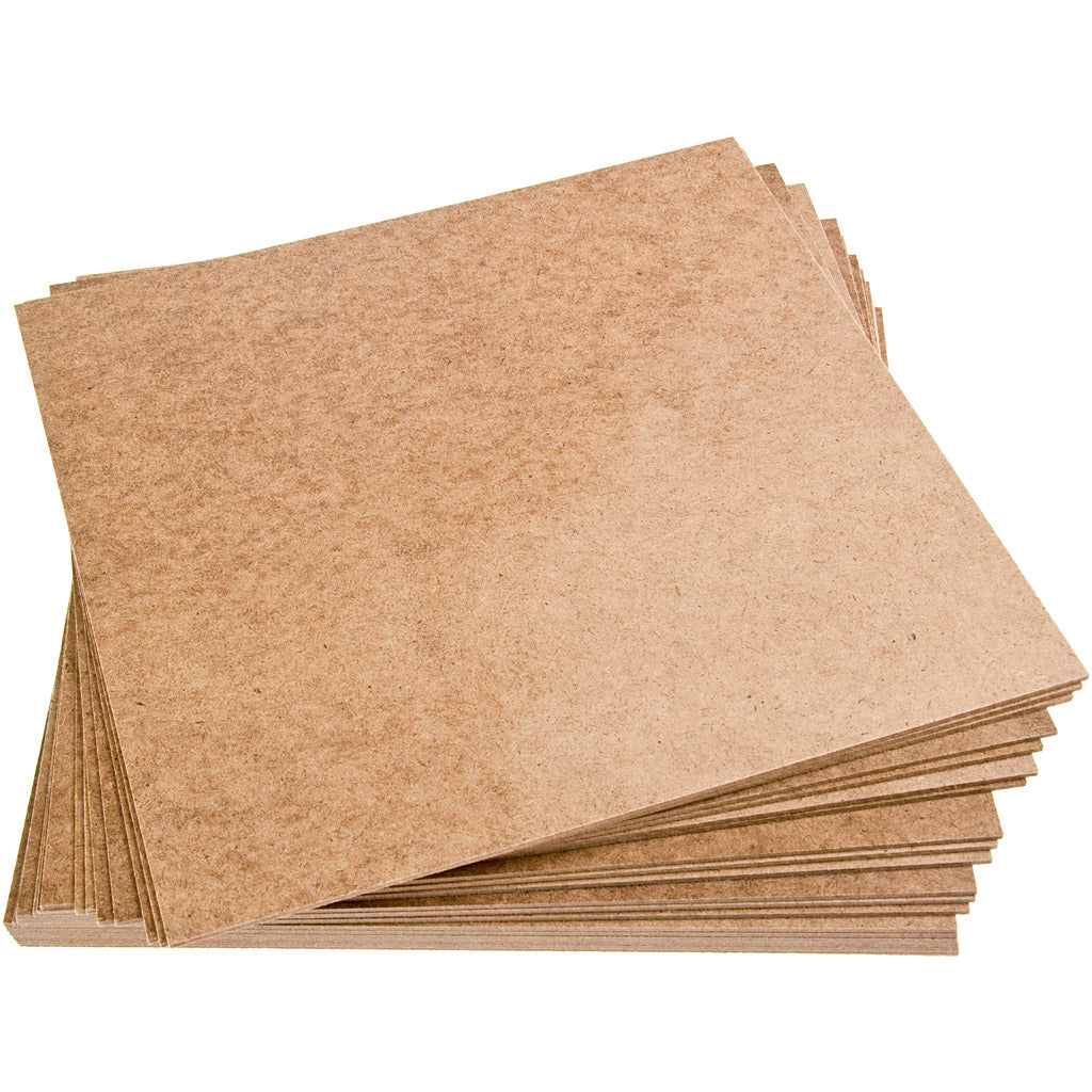Masonite plaat, afm 30x30x0,25 cm, 20 stuk 1 doos