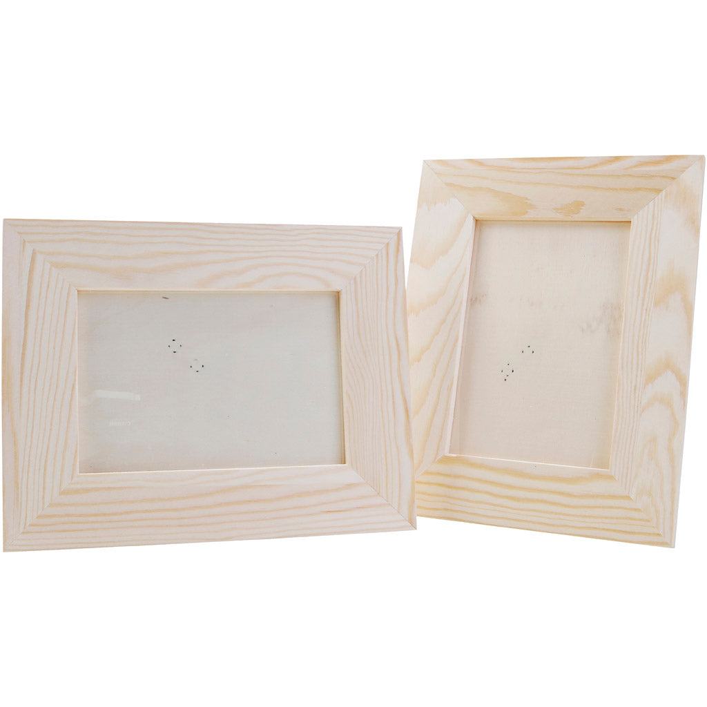 Houten lijst, afm 23x18 cm, 12 stuk 1 doos