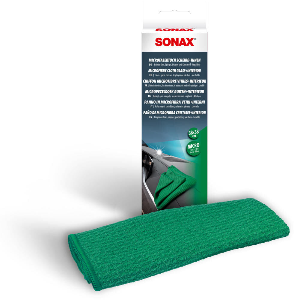 Sonax microvezeldoek voorruit+interieur microfibre cloth 38 x 38