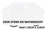 Vk fietsbeschermhoes (2) classic wit met ringen