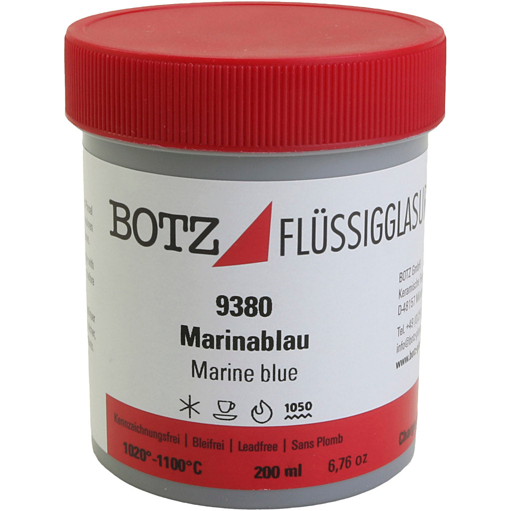 Glazuur voor klei, blauw, 200 ml 1 doosje