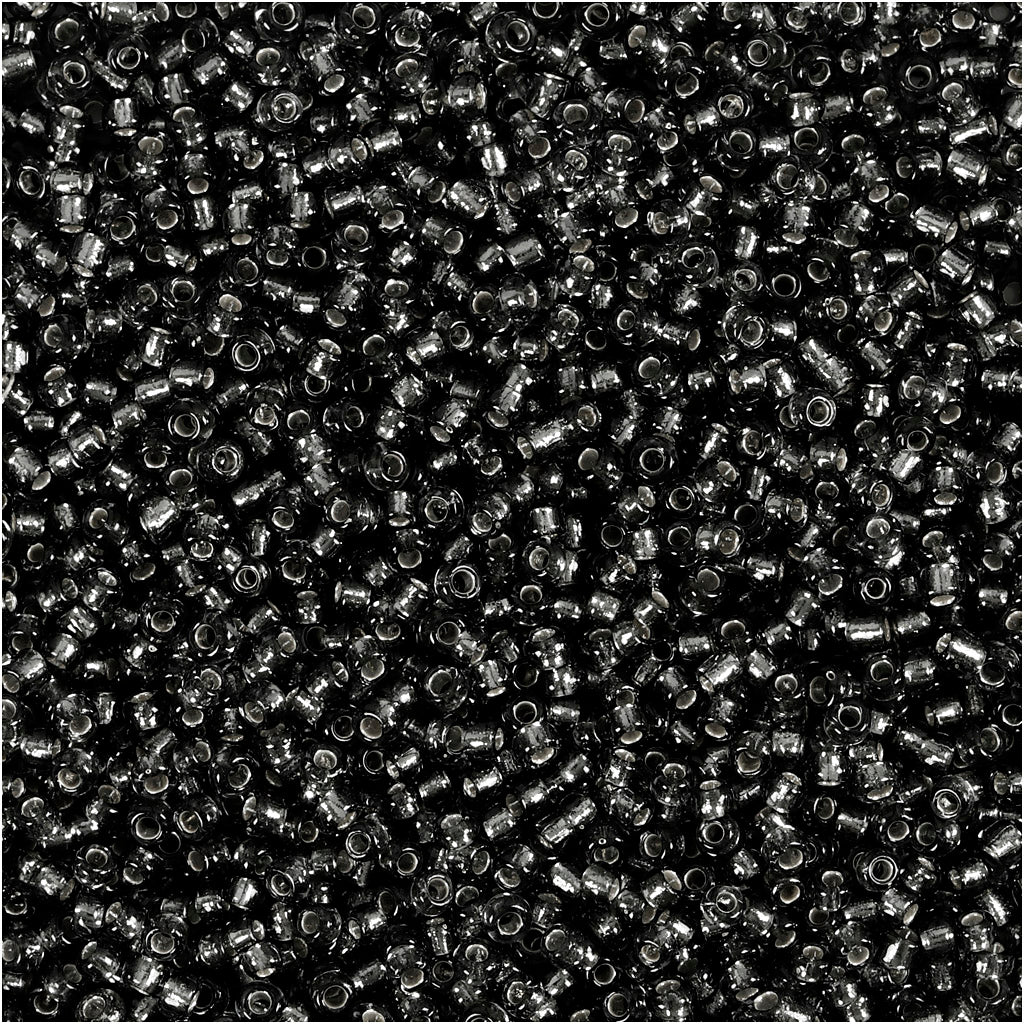 Creativ company rocailles, d 1,7 mm, afm 15 0, gatgrootte 0,5-0,8 mm, grey green, 500 gr 1 zak