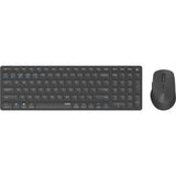 Rapoo 9700m draadloos multimode blade combo set donkergrijs qwerty us