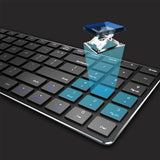Rapoo toetsenbord mm slim zwart e9100m