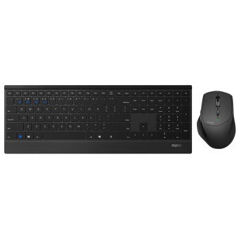 Rapoo 9500m multi-mode wireless optical combo set ui version black