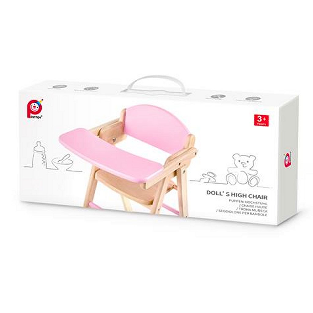 Pintoy houten hoge poppenstoel 60 cm