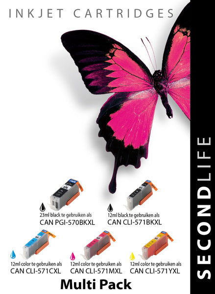 Kangaro sl-11011239 cartridge secondlife canon multipack 570 571 serie