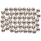 Creativ company waskralen, d 5 mm, gatgrootte 0,7 mm, zilver, 100 stuk 1 doos