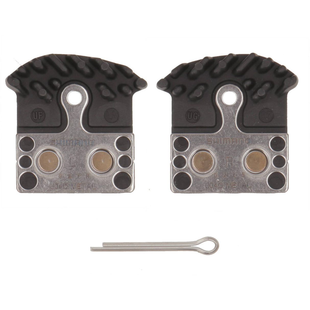 Shimano Schijfremblokset J04C Metal met koelvinnen