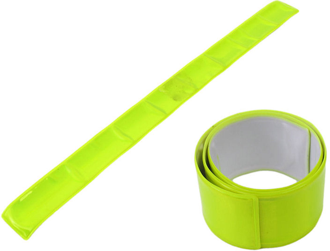M-wave armband snap-on reflecterend geel (1 paar)