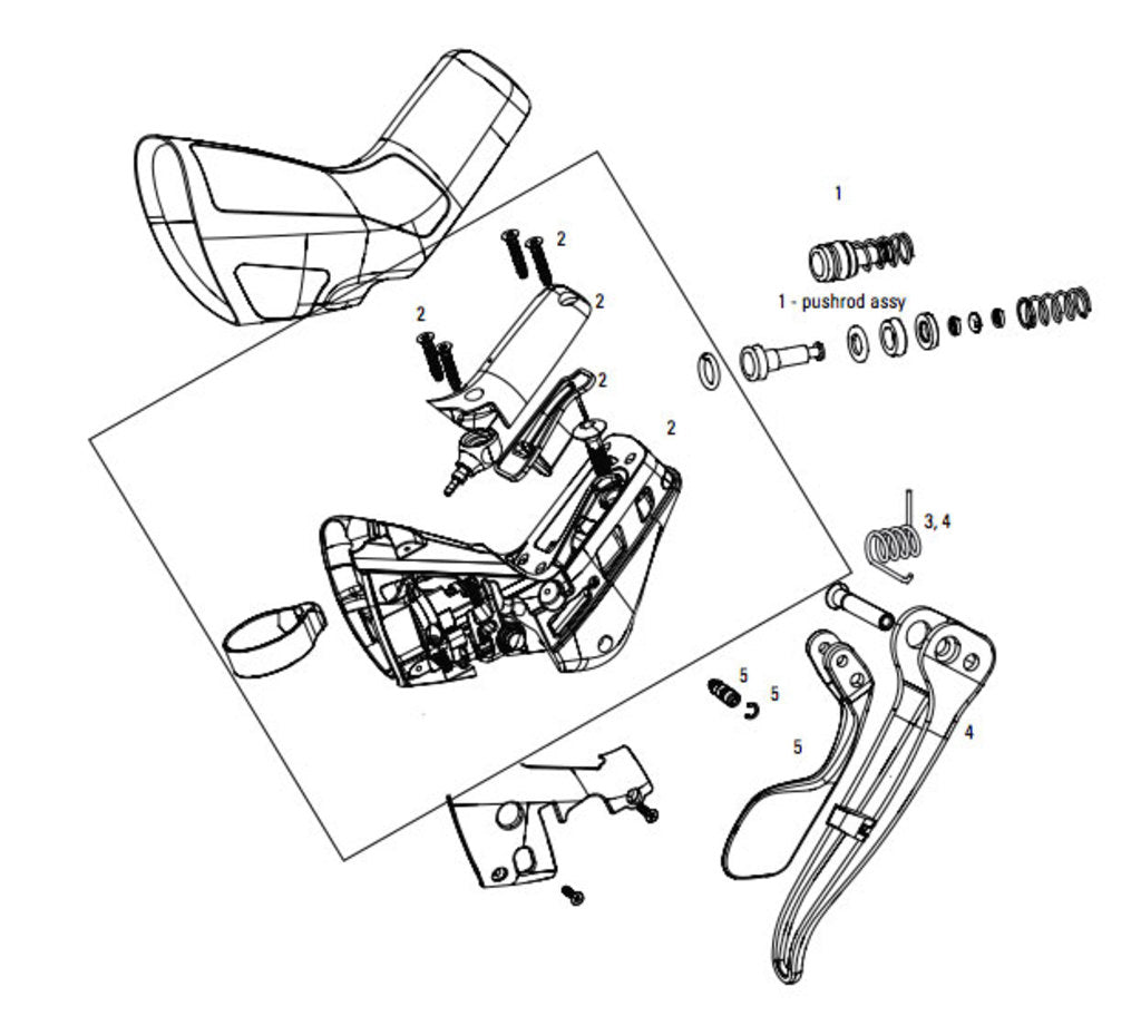Sram remd race reservoir kap kit l