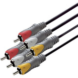 Scanpart aansluitkabel 3tulp(m)-(m) 2.5m