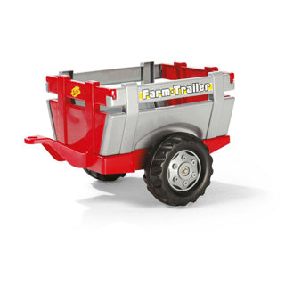 Rolly toys aanhanger rood zilver