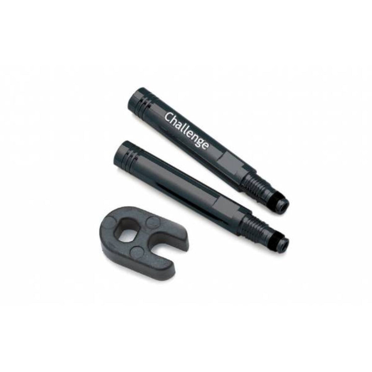 Challenge - ventielverlenger set 41.5mm zwart 2 stuks