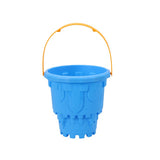 Kasteel emmer met handvat assorti blauw, groen, rood en oranje