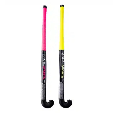 Engelhart hockeyset met bal in zak geel roze
