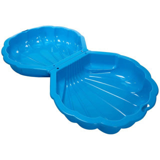 zandbak met deksel Schelp 102 x 88 x 20 cm blauw