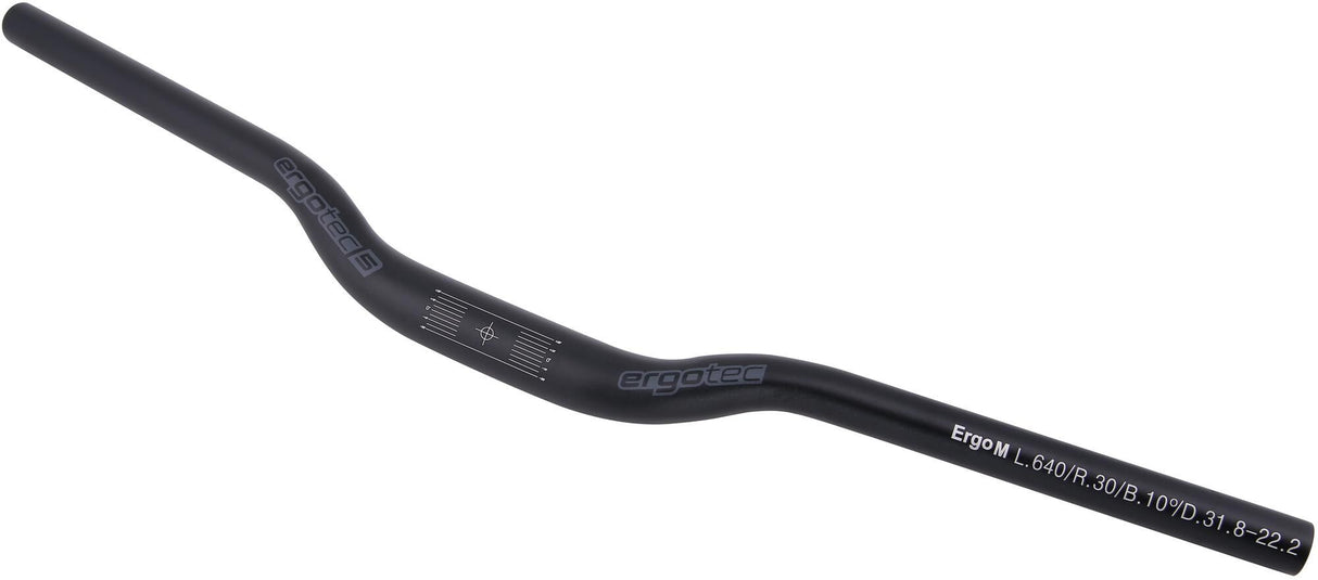 Ergotec stuur ergo bar ergo m alu 31,8mm black