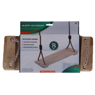Alert outdoor houten schommel 42x5x130 cm