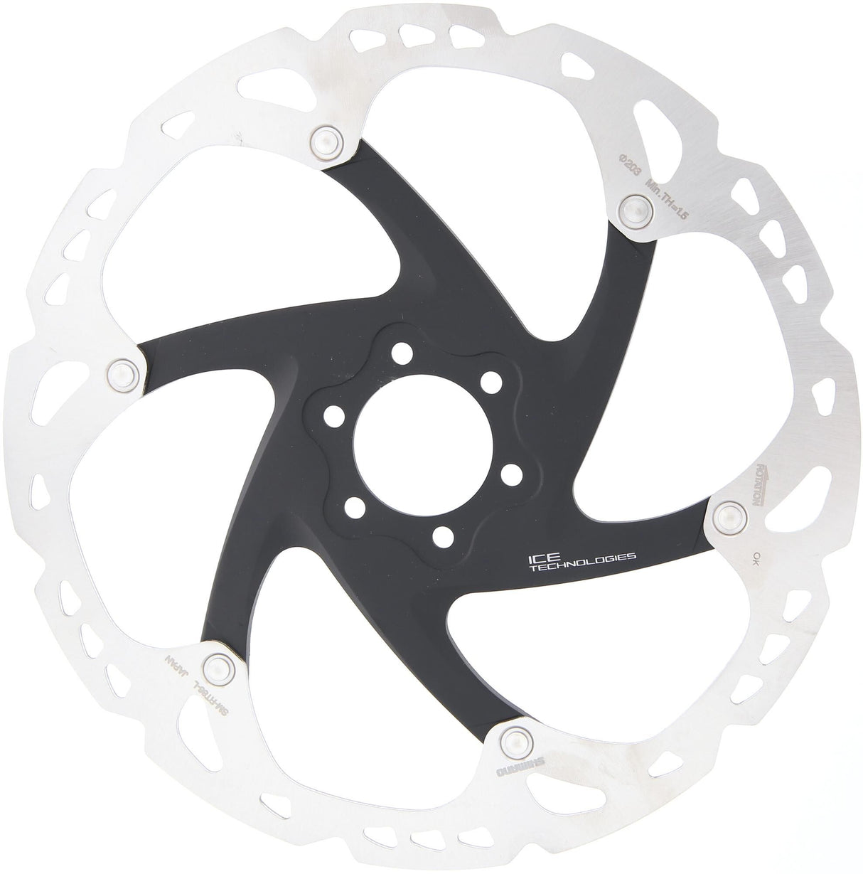 Shimano remschijf xt sm-rt86 rotor shim.xt 180mm 6h
