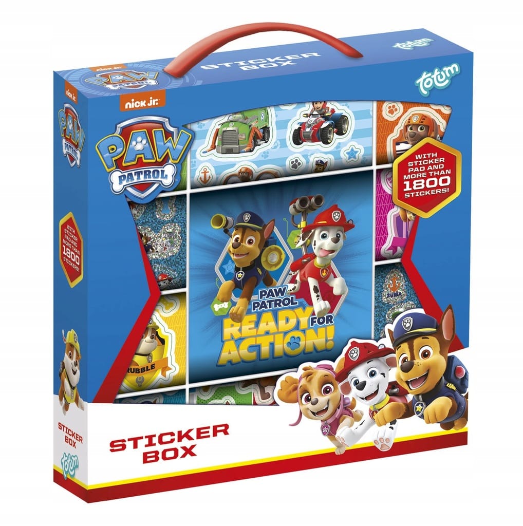 Paw patrol stickerdoos met meer dan 1000 stickers
