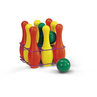 Rolly toys Kegelset junior 26 cm 11-delig rood geel groen