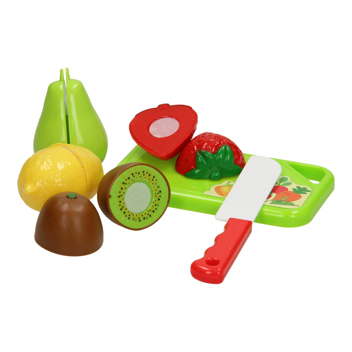 Snijfruit met snijplank, 10dlg.