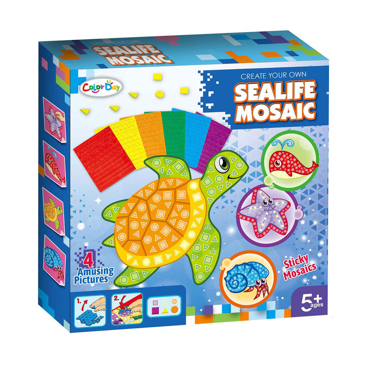 Mozaiek knutselen zeedieren