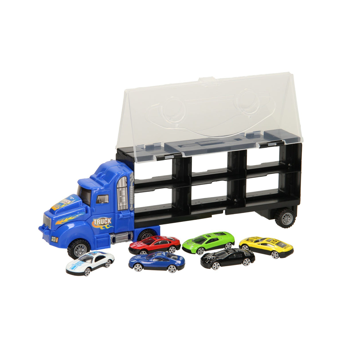 Opberg autotransporter - blauw