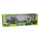 Tractor met hooischudder 1:32