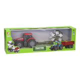 Tractor met hooischudder 1:32