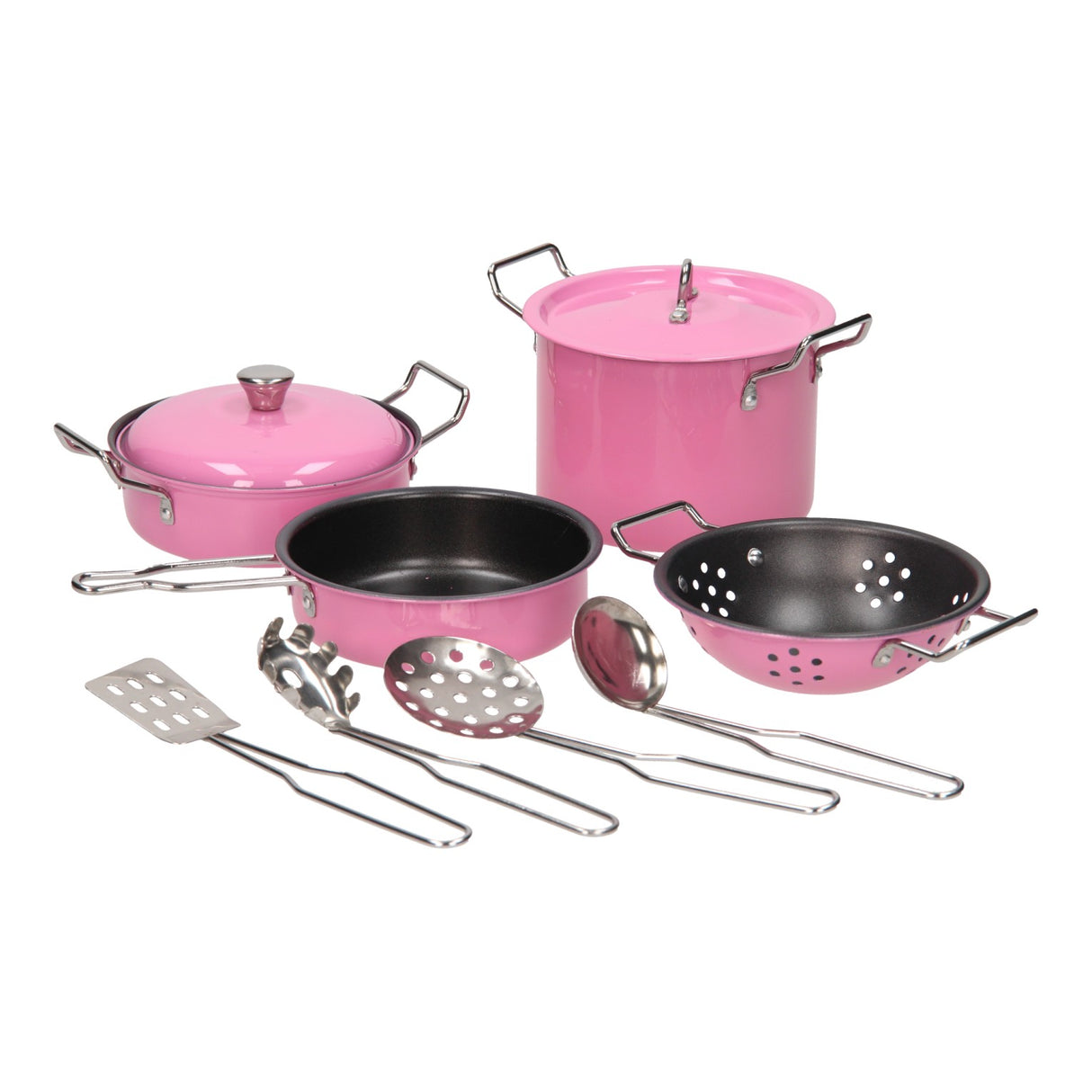 Roze pannenset, 11dlg.