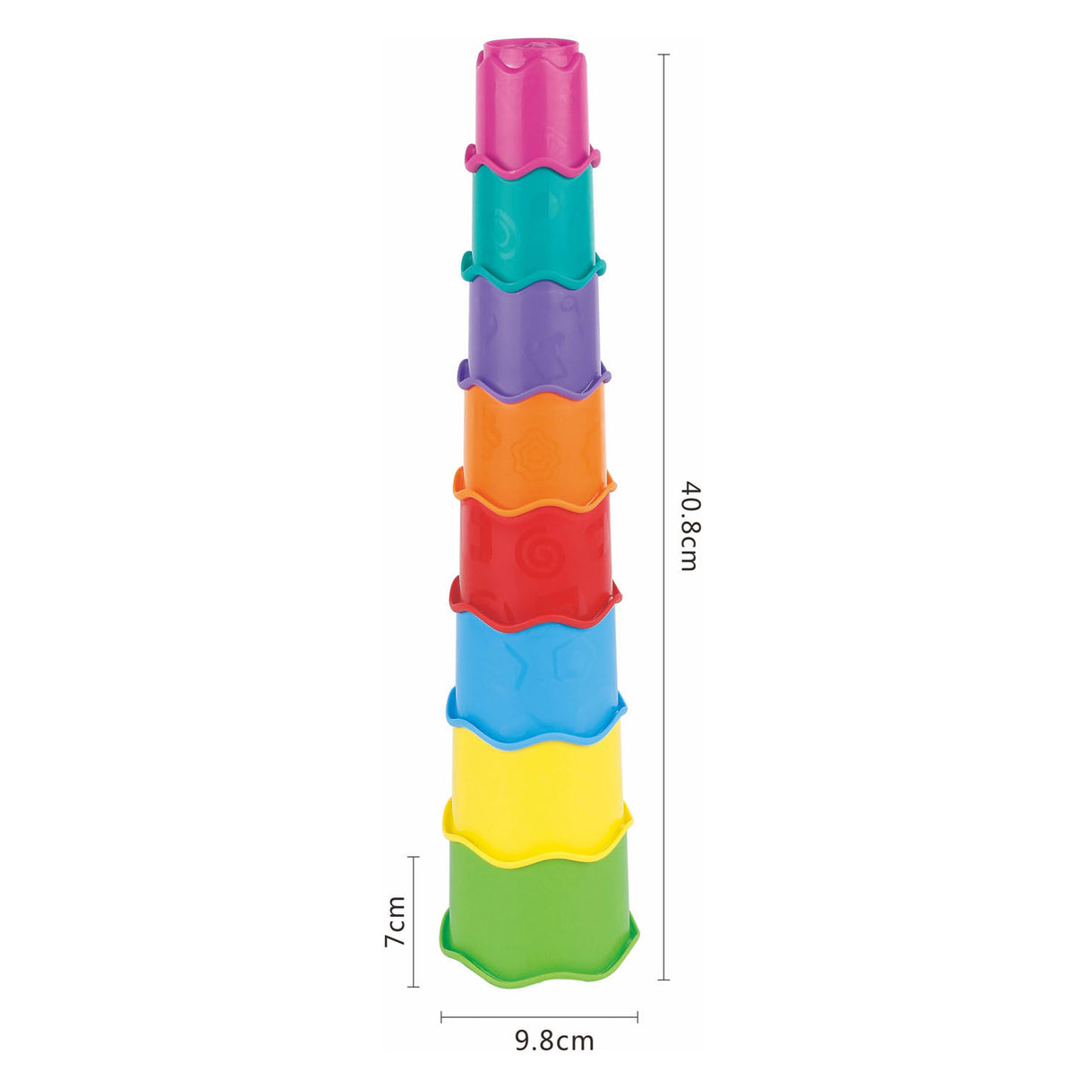 Stapeltoren kleur, 8dlg.