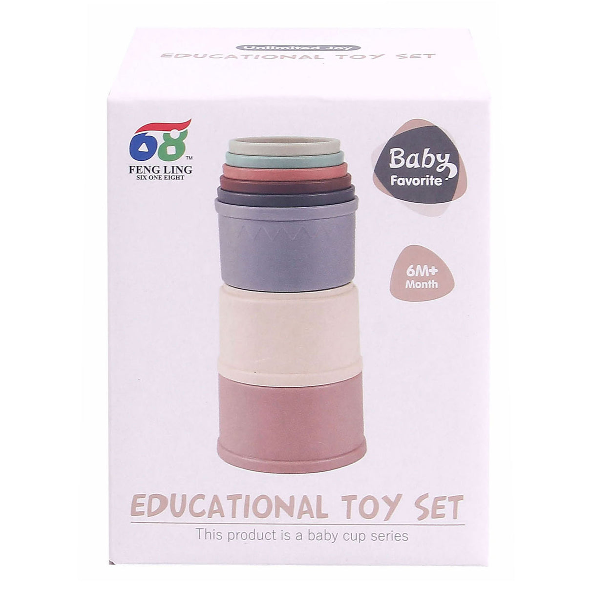 Stapeltoren pastel, 8dlg.