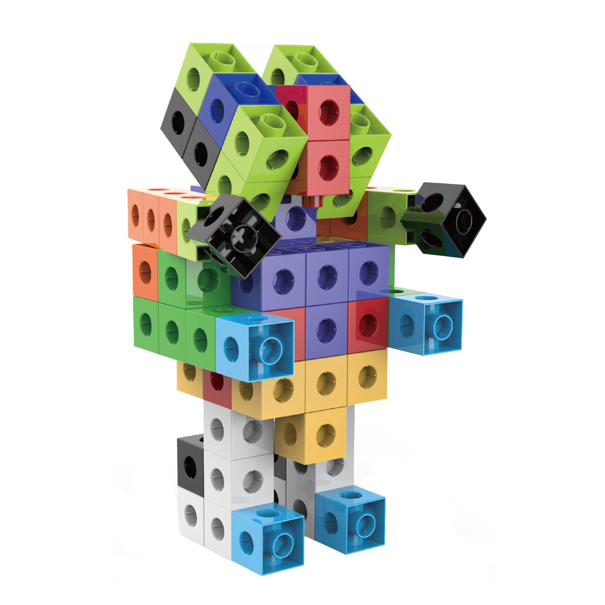 Bouwblokjes set in opbergtas, 100dlg.