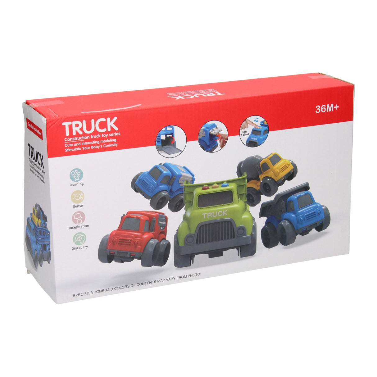 Transporter werkvoertuigen met geluid - blauw