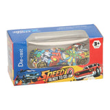 Metalen auto met print