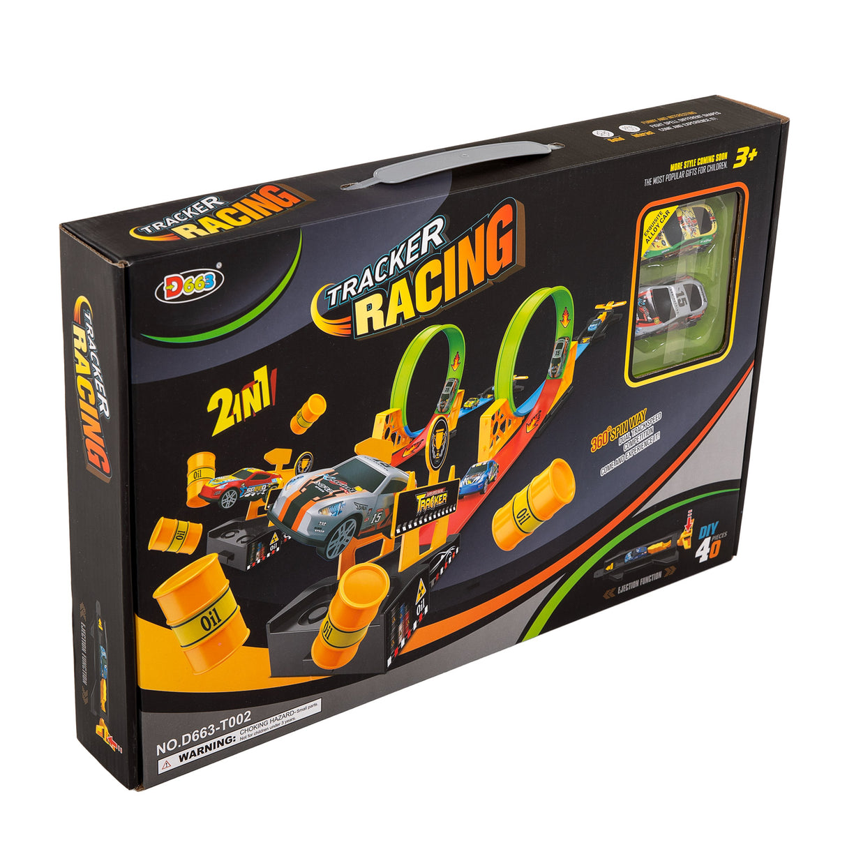 Duel lanceerset loopings racebaan